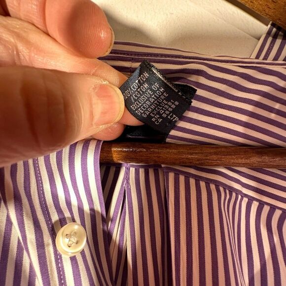 Ralph Lauren custom fit button down 17 1/2 34/35 - Picture 4 of 8